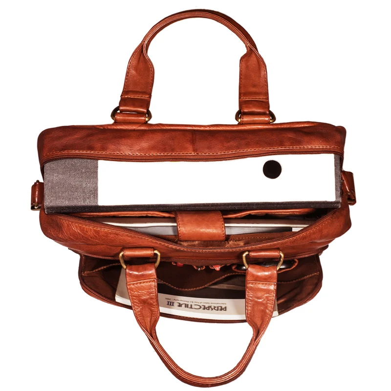 "Joshua" Vintage Businesstasche Leder