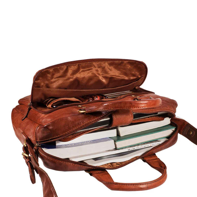 "Joshua" Vintage Businesstasche Leder