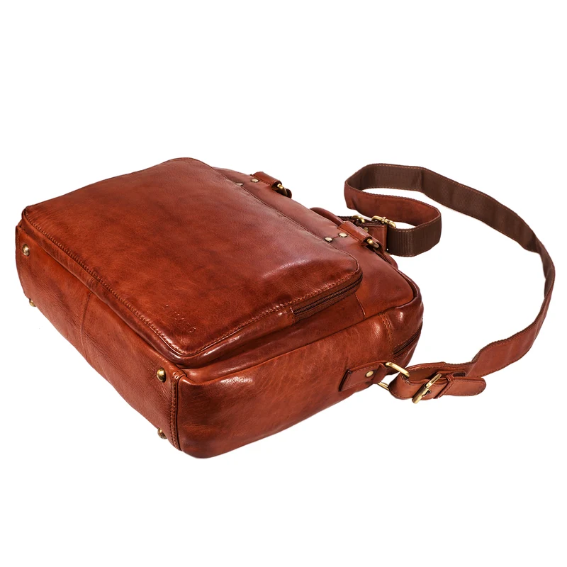 "Joshua" Vintage Businesstasche Leder