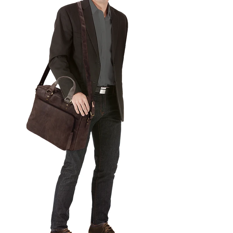 "Joshua" Vintage Businesstasche Leder