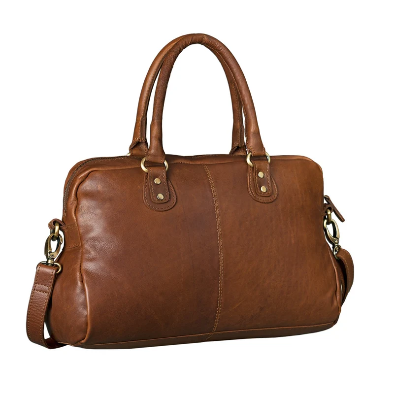 Vintage Damen Handtasche Umhängetasche geflochtenes Leder