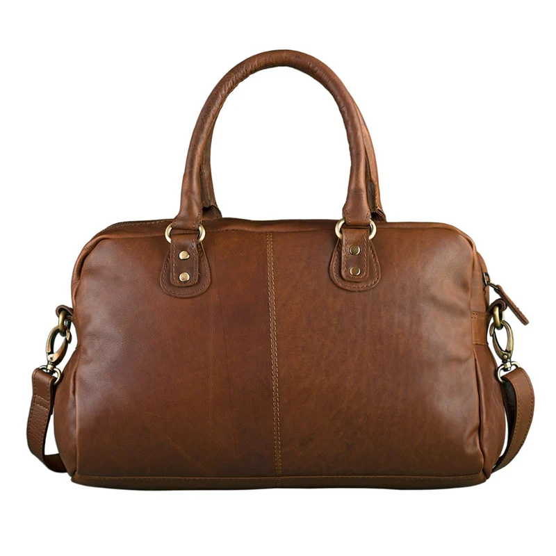 Vintage Damen Handtasche Umhängetasche geflochtenes Leder