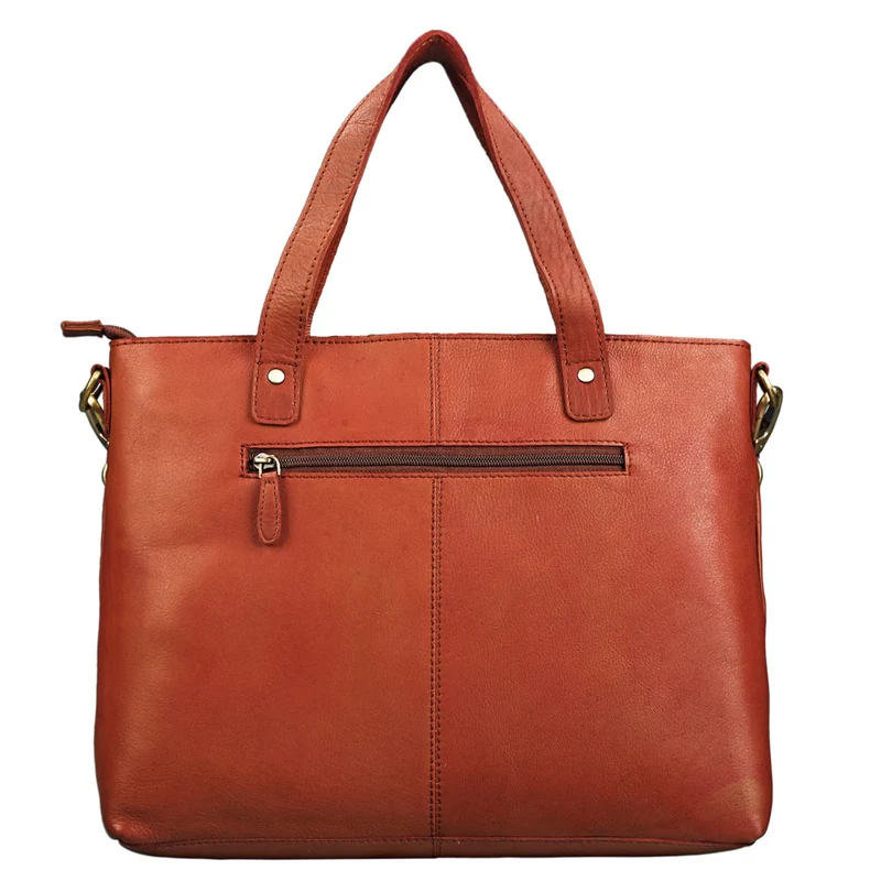 Mara Elegante Handtasche geflochten Echtleder für Damen