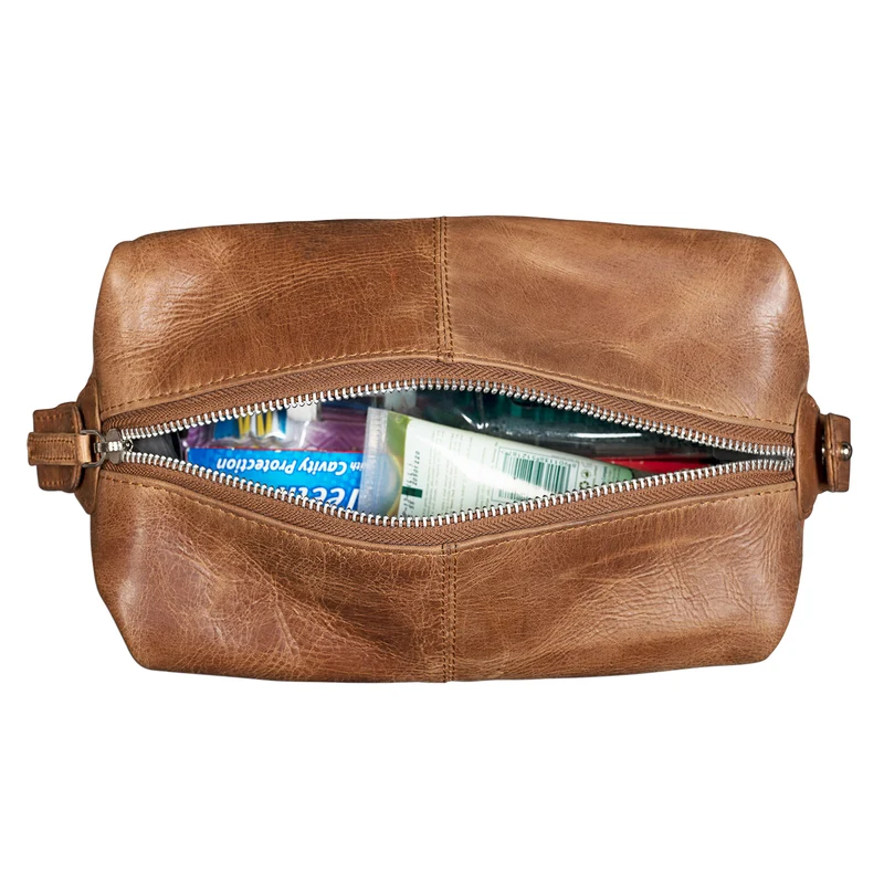 "Carsten" Kulturtasche groß Leder