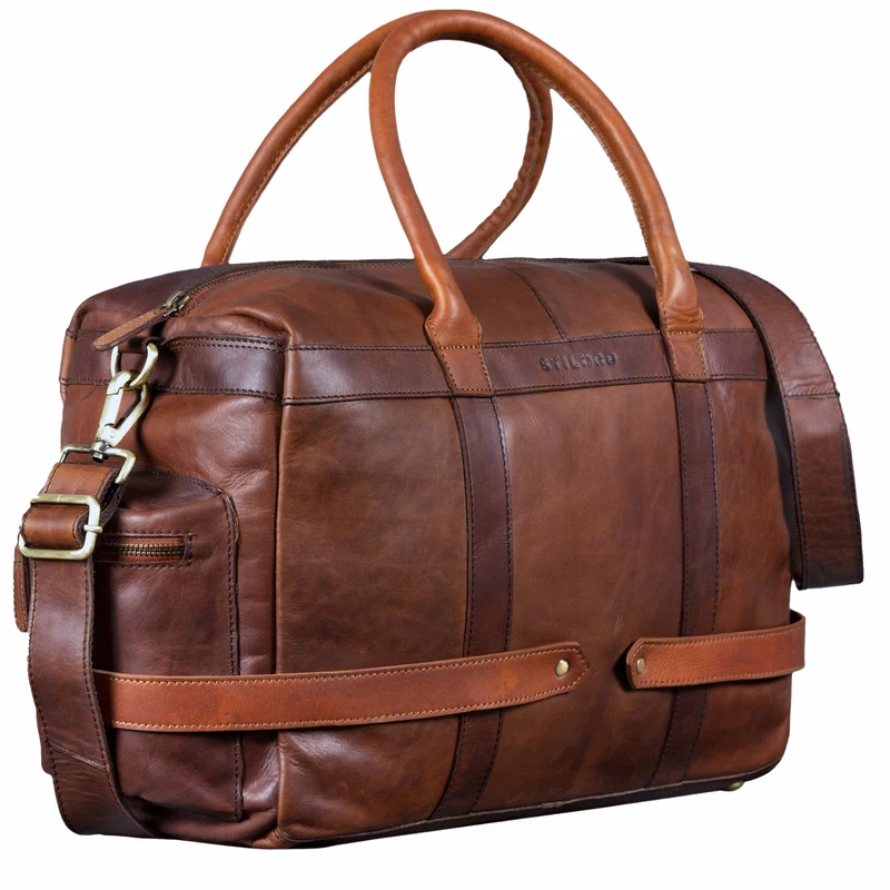 "Travis" Weekender Leder Vintage