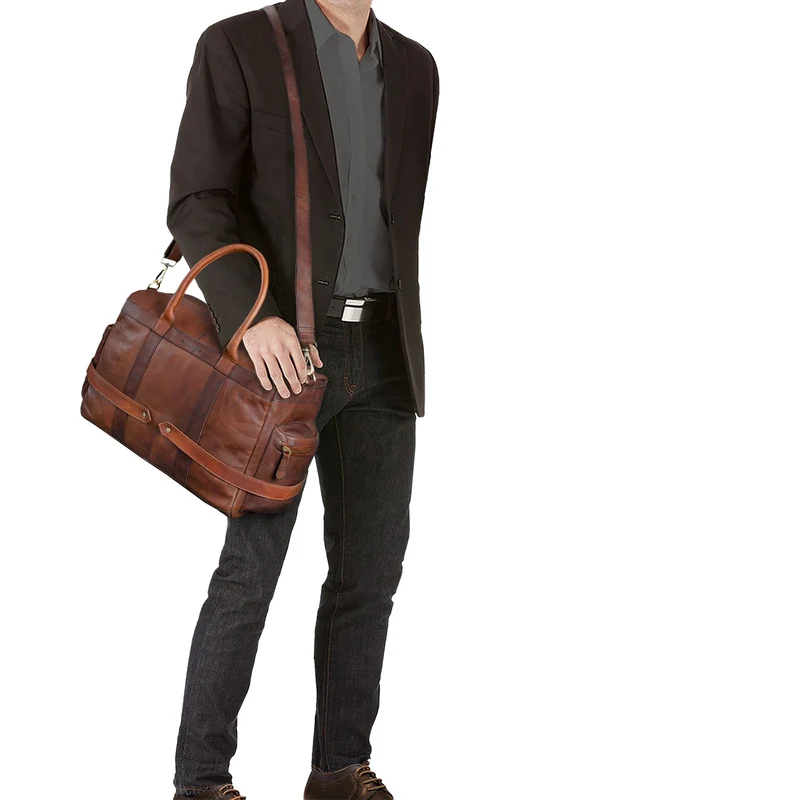 "Travis" Weekender Leder Vintage