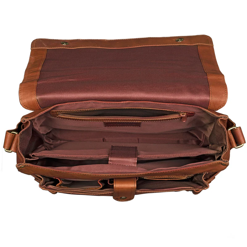 "Luca" Vintage Messenger Bag 15,6 Zoll