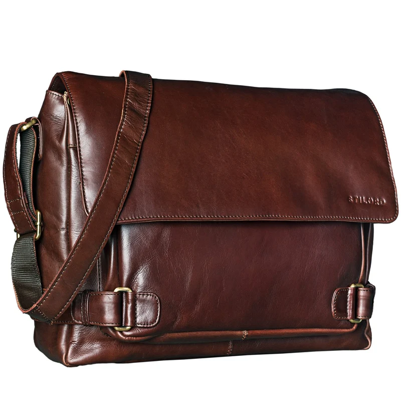 "Luca" Vintage Messenger Bag 15,6 Zoll
