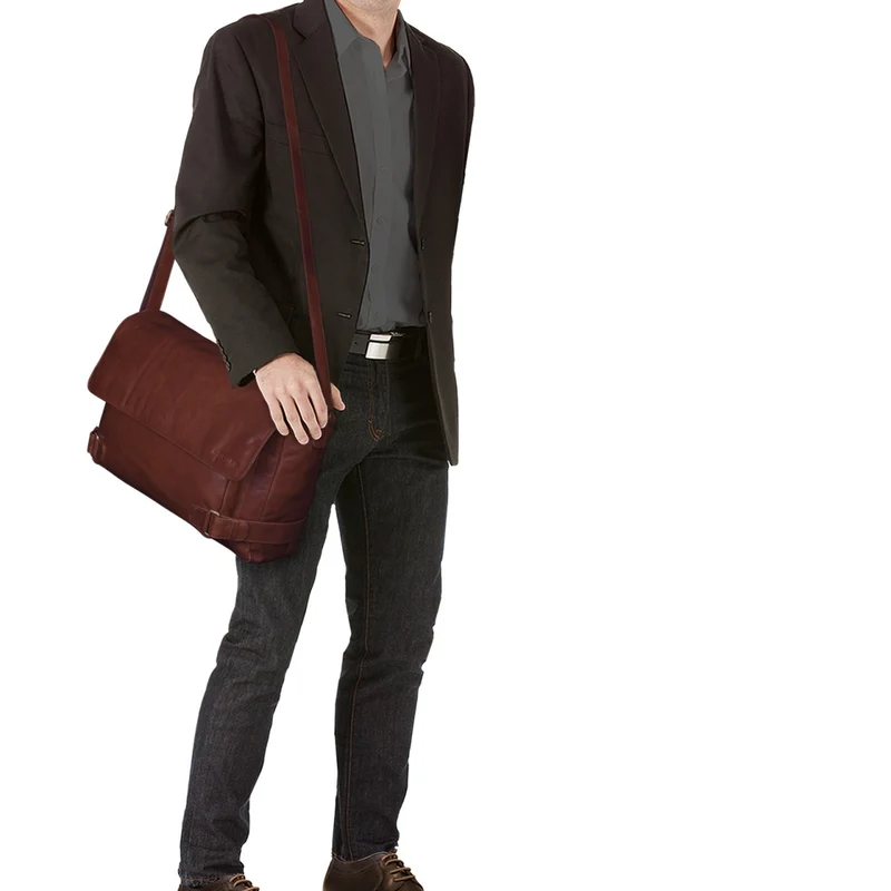 "Luca" Vintage Messenger Bag 15,6 Zoll