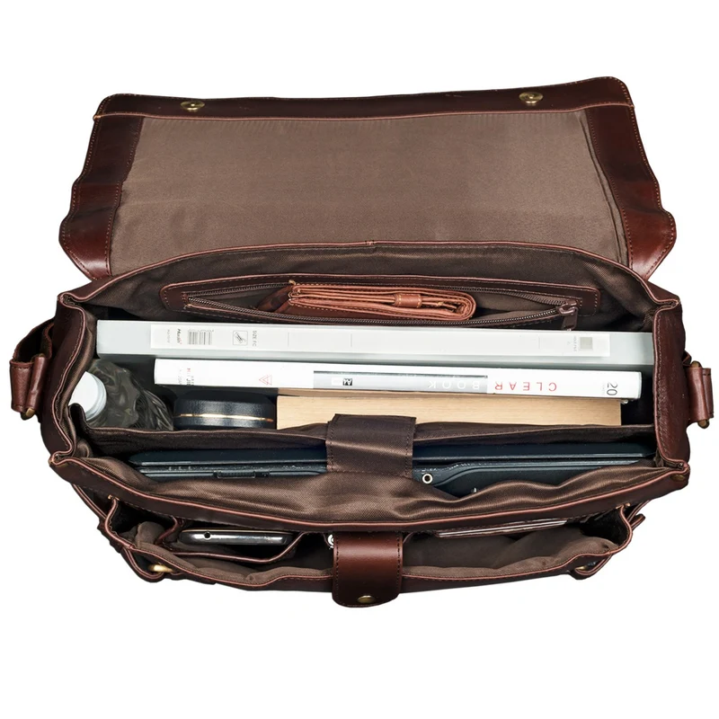 "Luca" Vintage Messenger Bag 15,6 Zoll