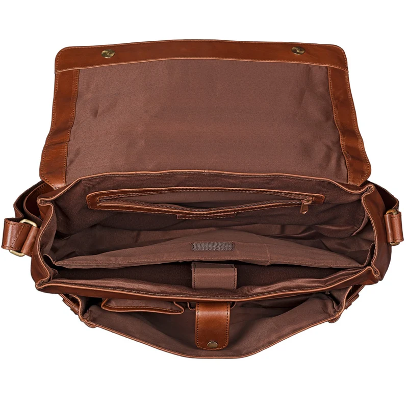 "Luca" Vintage Messenger Bag 15,6 Zoll
