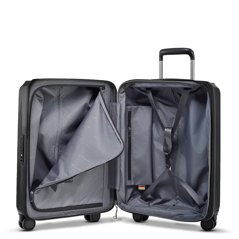 Stratic Phoenix SL - 4-Rollen-Kabinentrolley 55 cm erw. (black)