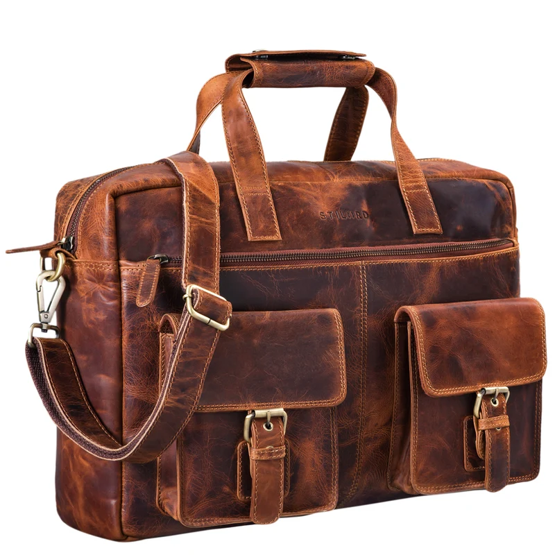 "Ron" Vintage Ledertasche 15.6 Zoll