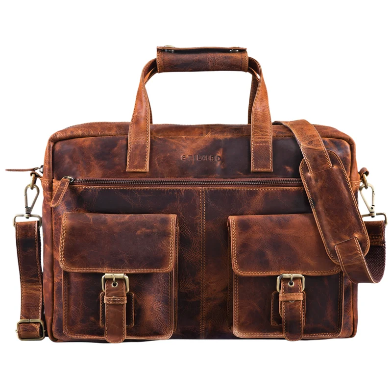 "Ron" Vintage Ledertasche 15.6 Zoll