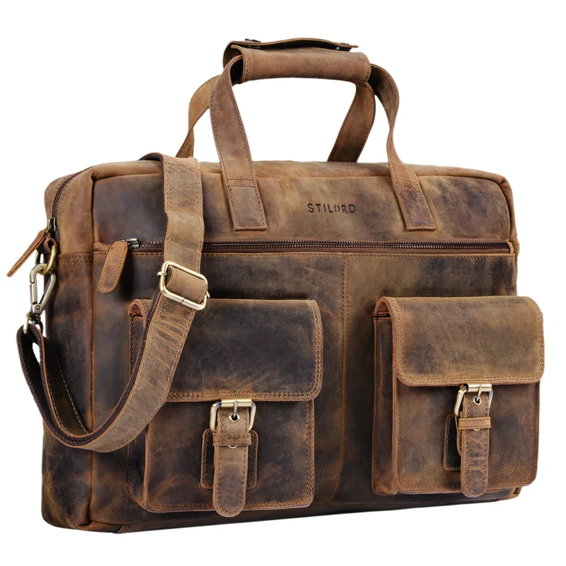 "Ron" Vintage Ledertasche 15.6 Zoll