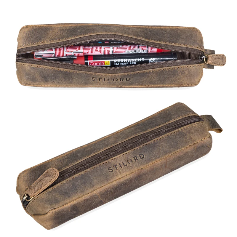 "Quinn" Federmappe Leder Vintage