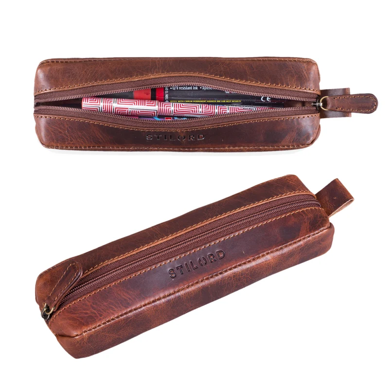 "Quinn" Federmappe Leder Vintage