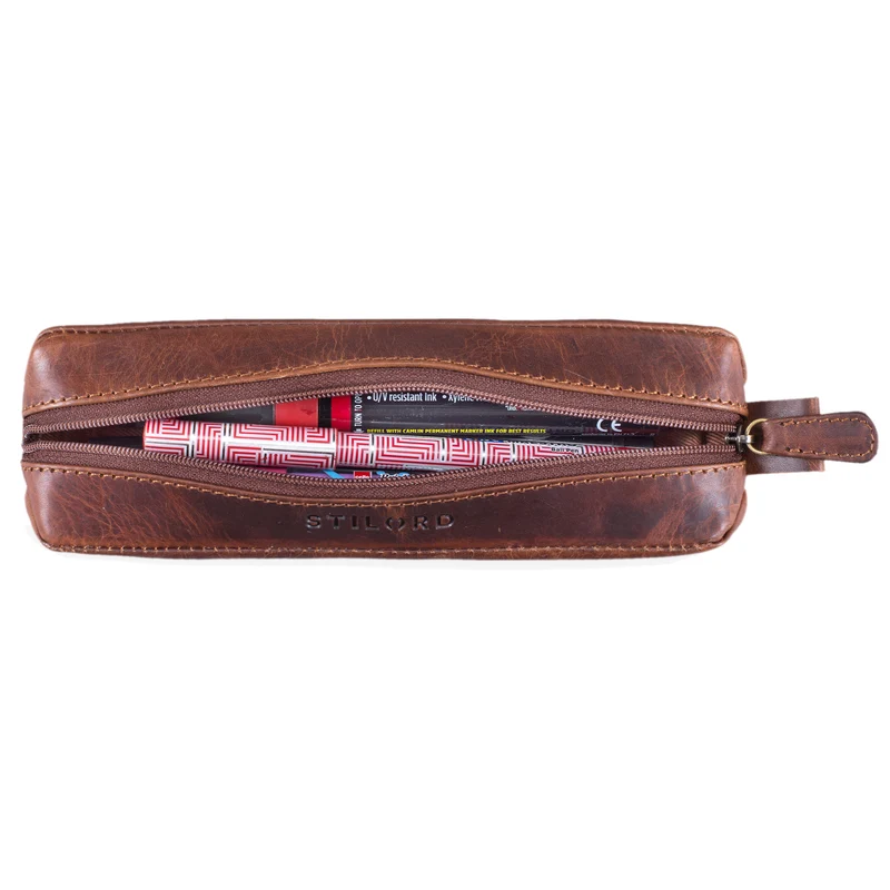 "Quinn" Federmappe Leder Vintage