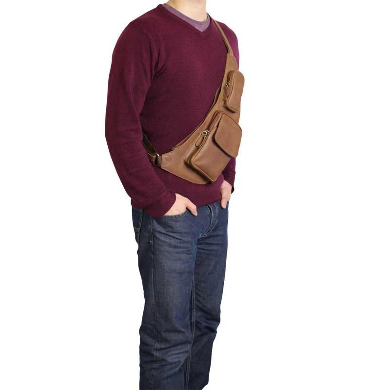 "Adrian" Brusttasche Leder