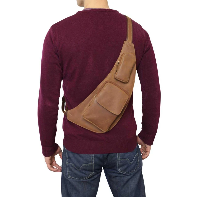 "Adrian" Brusttasche Leder