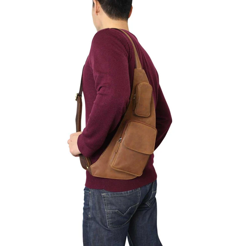 "Adrian" Brusttasche Leder
