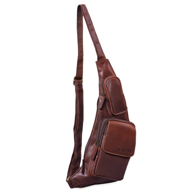 "Adrian" Brusttasche Leder