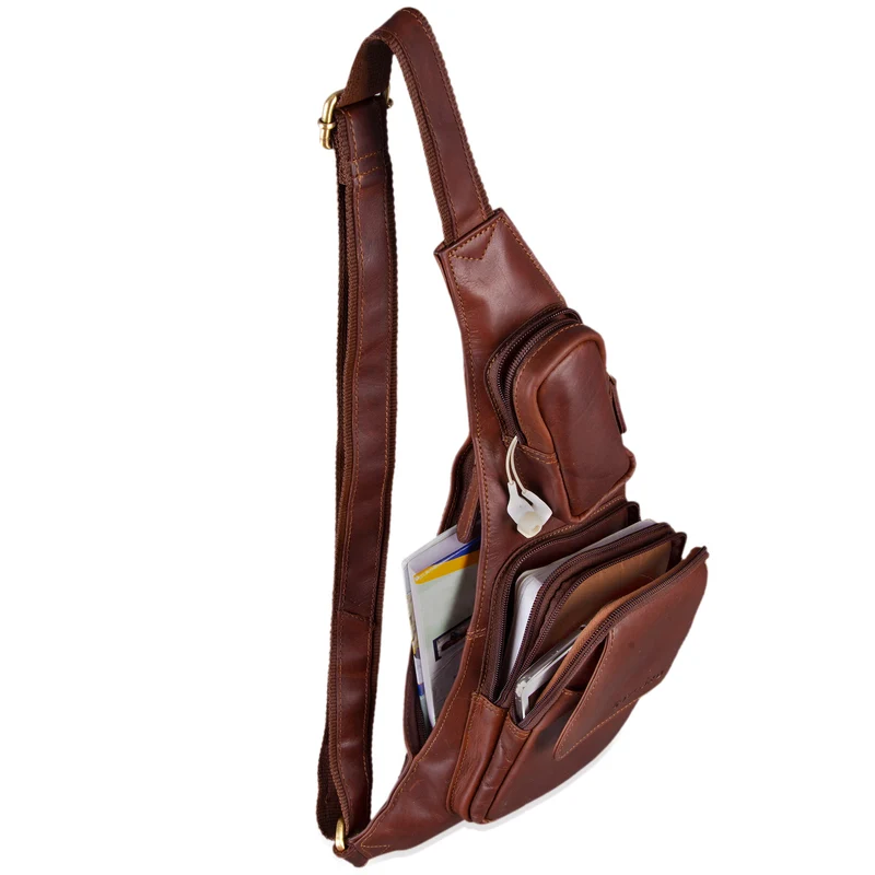 "Adrian" Brusttasche Leder