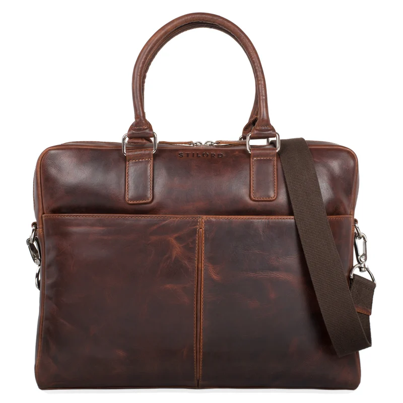 "Emilio" Umhängetasche Leder Vintage groß