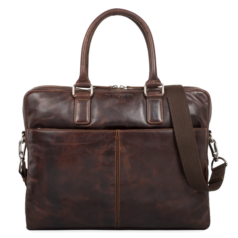 "Emilio" Umhängetasche Leder Vintage groß