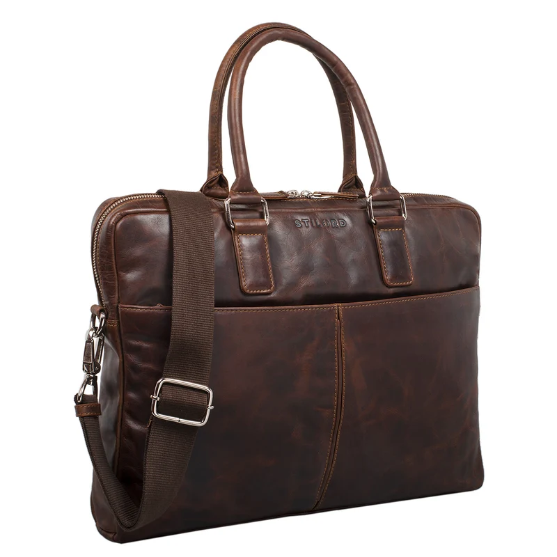 "Emilio" Umhängetasche Leder Vintage groß