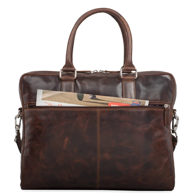 "Emilio" Umhängetasche Leder Vintage groß