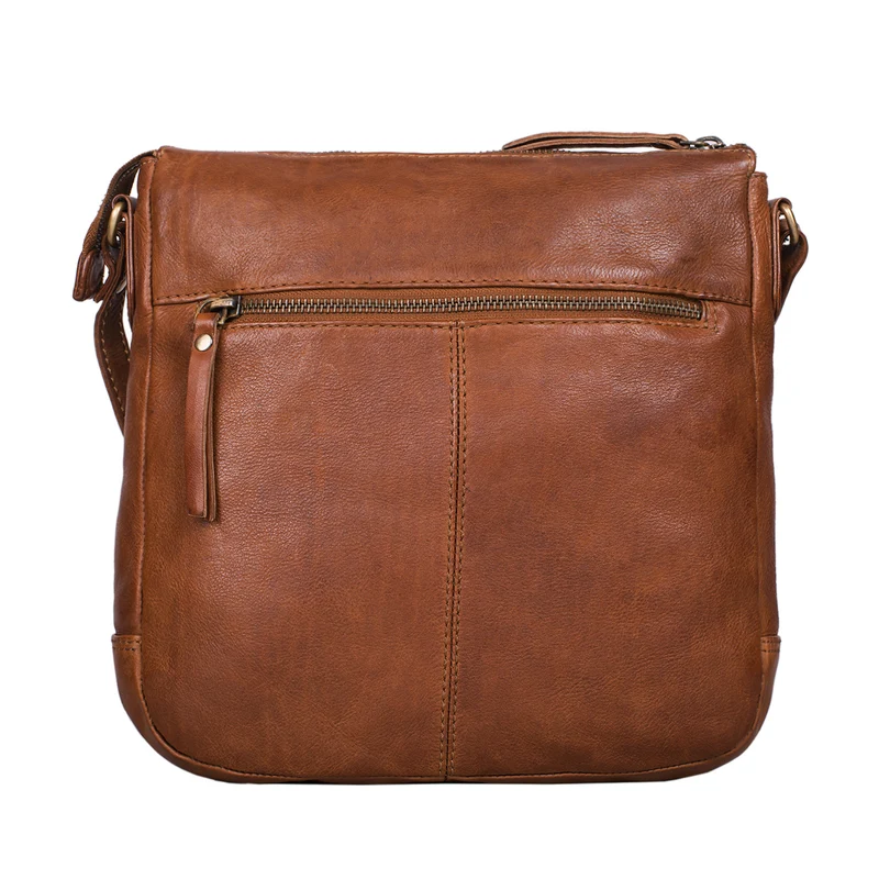 "Louise" Vintage Umhängetasche Leder Damen