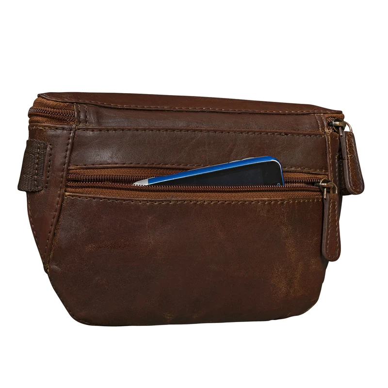 "Jules" Gürteltasche Leder klein