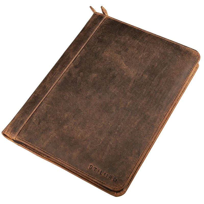 "Julius" Vintage Konferenzmappe Leder