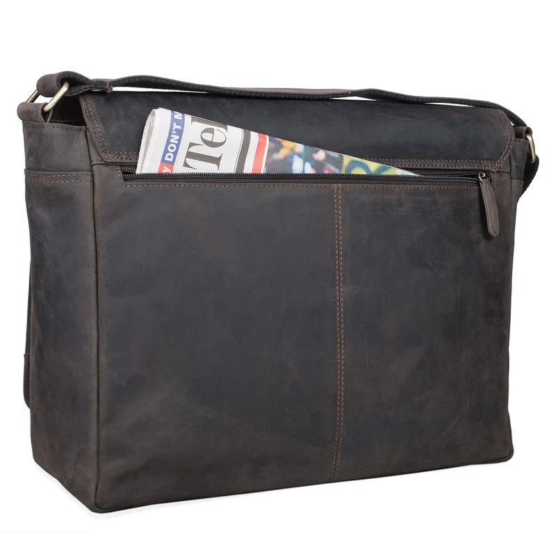 "Phil" Ledertasche Herren Umhängetasche Laptop