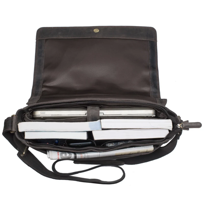 "Phil" Ledertasche Herren Umhängetasche Laptop