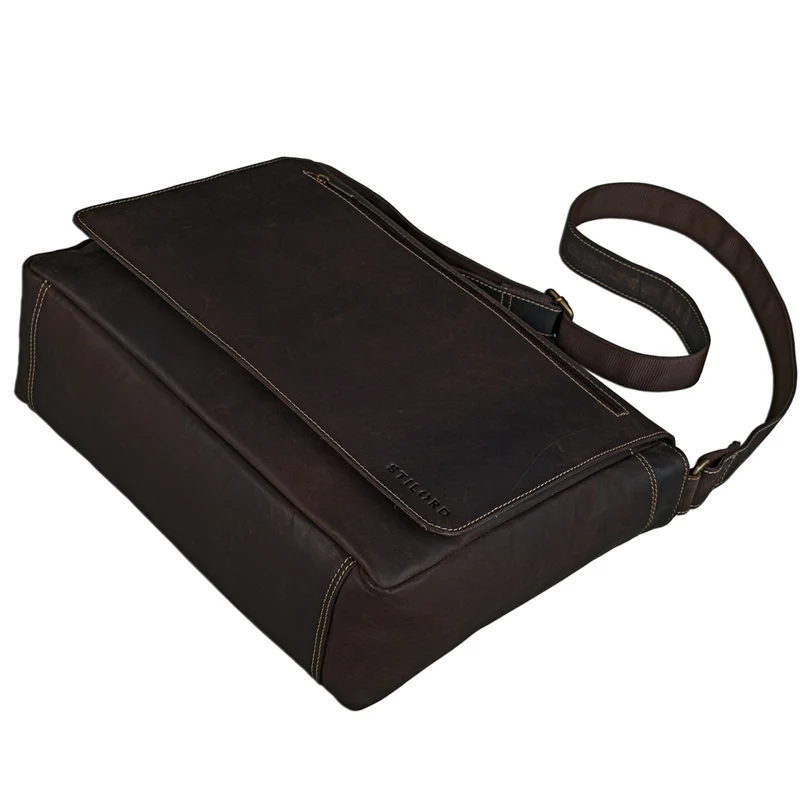 "Phil" Ledertasche Herren Umhängetasche Laptop