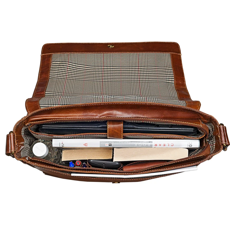 "Phil" Ledertasche Herren Umhängetasche Laptop