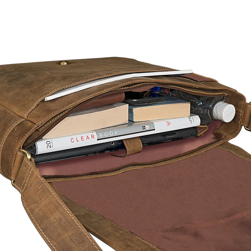 "Phil" Ledertasche Herren Umhängetasche Laptop