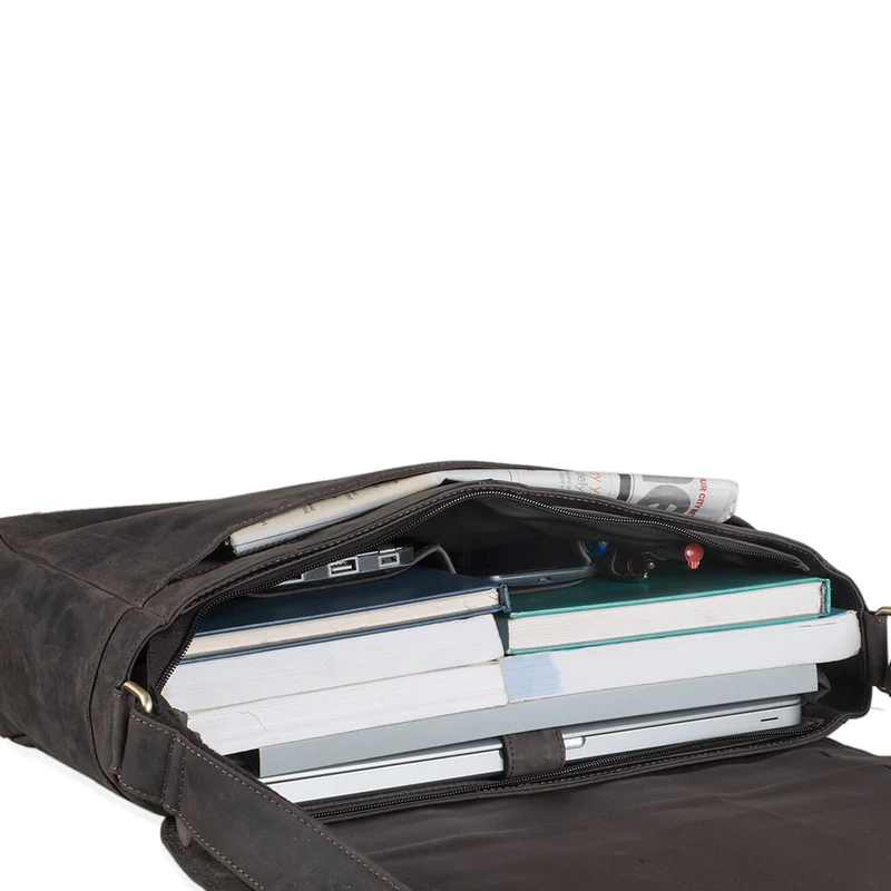 "Phil" Ledertasche Herren Umhängetasche Laptop