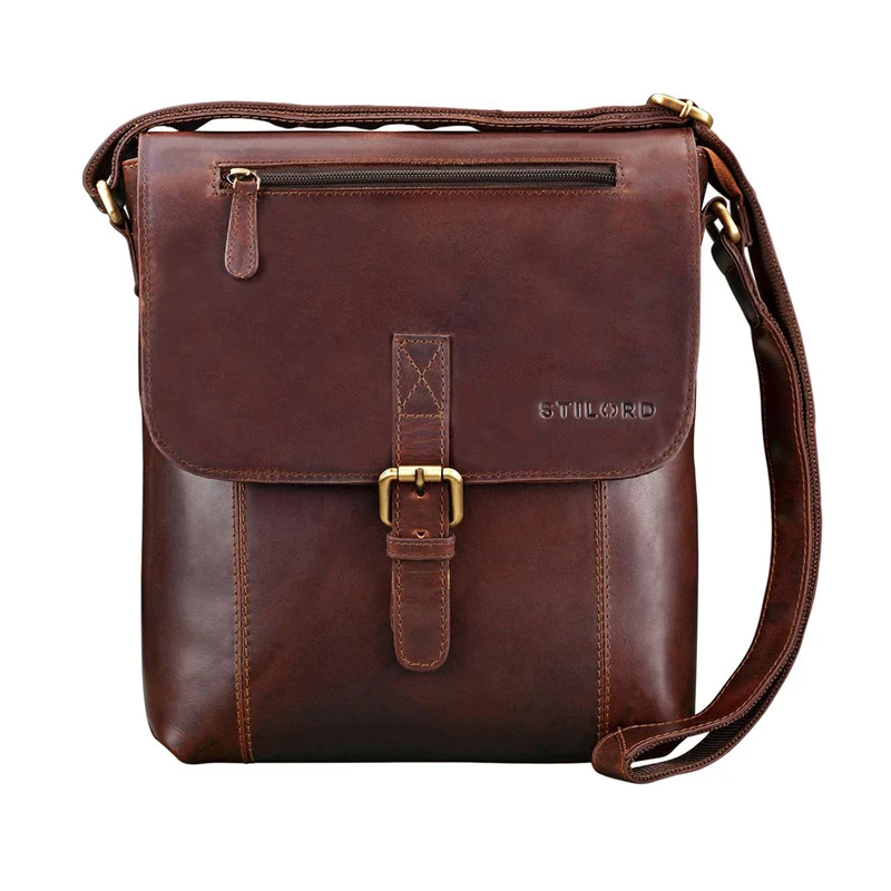 "Matthias" Herren Umhängetasche Leder Vintage