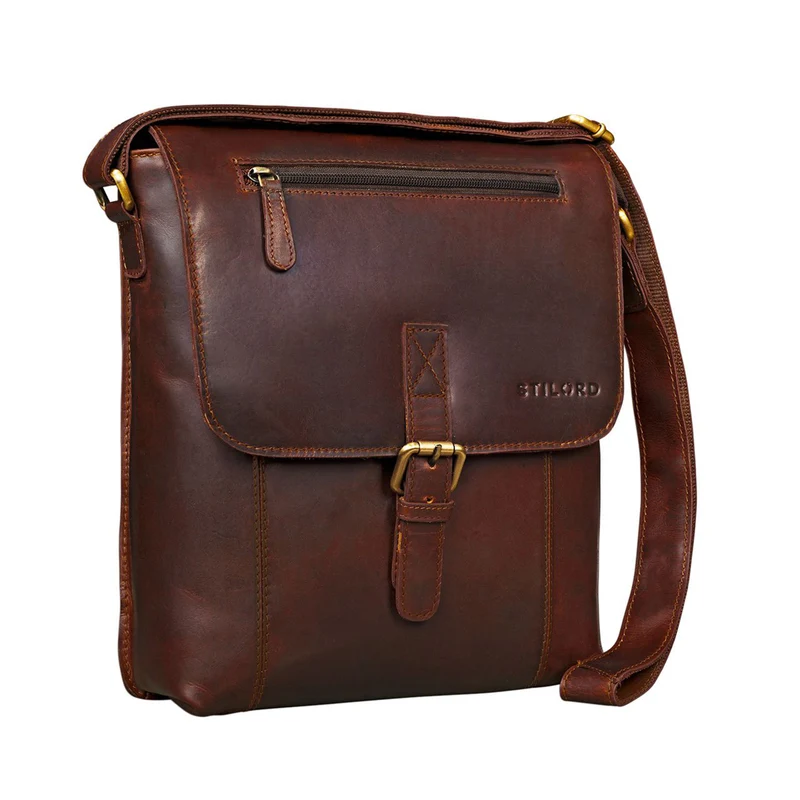 "Matthias" Herren Umhängetasche Leder Vintage
