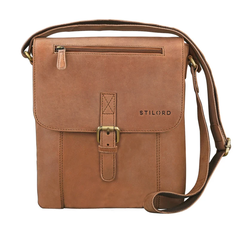 "Matthias" Herren Umhängetasche Leder Vintage