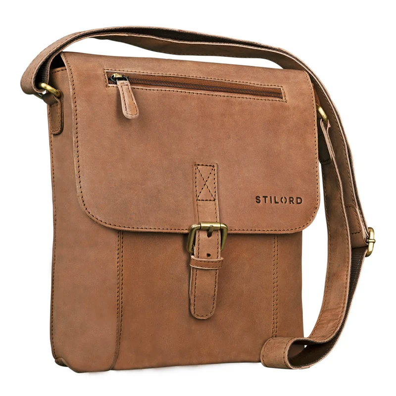 "Matthias" Herren Umhängetasche Leder Vintage