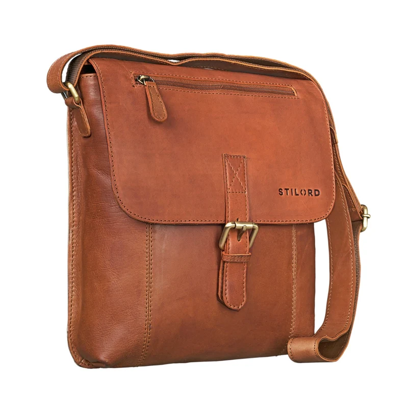 "Matthias" Herren Umhängetasche Leder Vintage