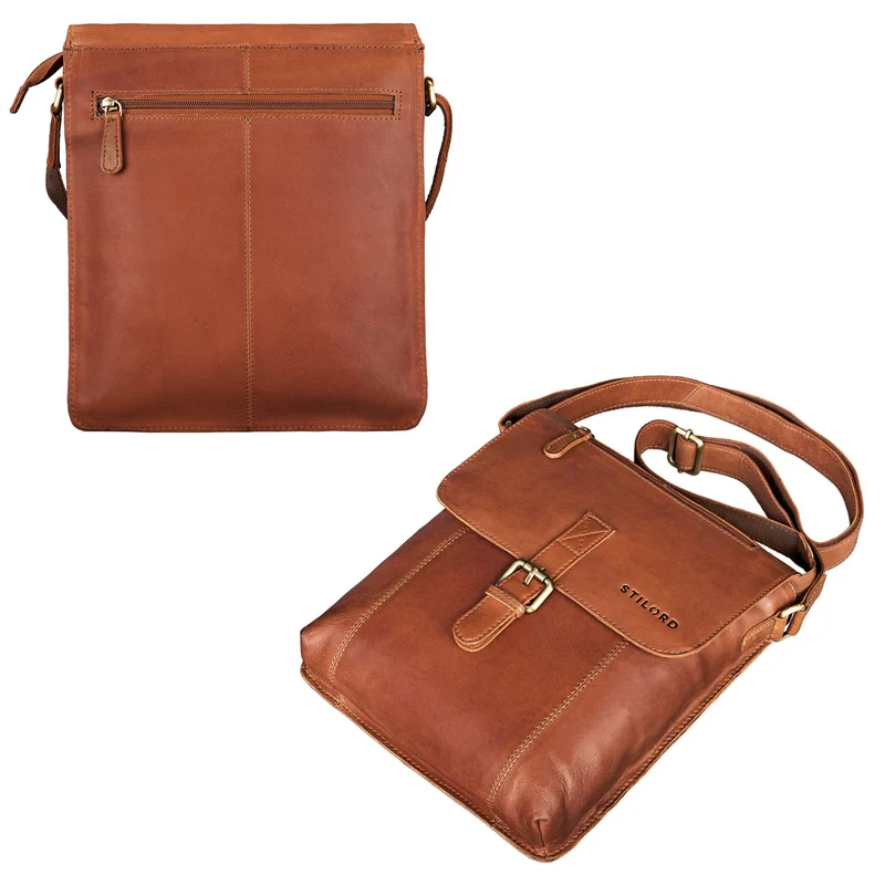 "Matthias" Herren Umhängetasche Leder Vintage
