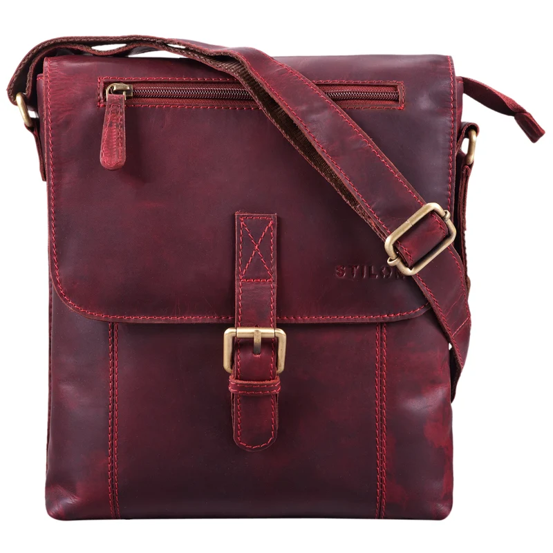 "Matthias" Herren Umhängetasche Leder Vintage