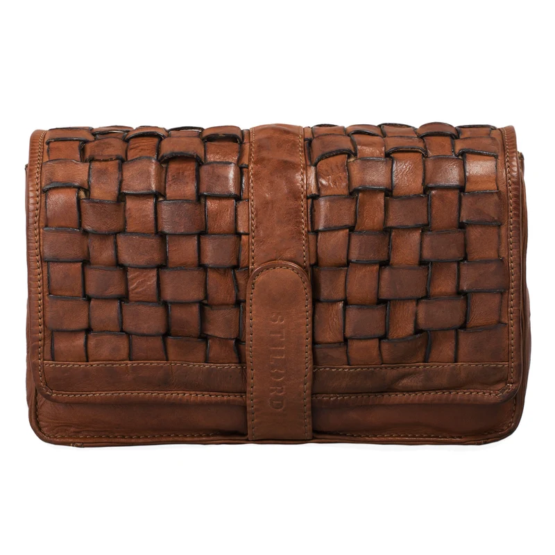 "Ella" Handtasche Leder Damen geflochten