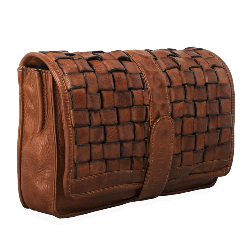 "Ella" Handtasche Leder Damen geflochten