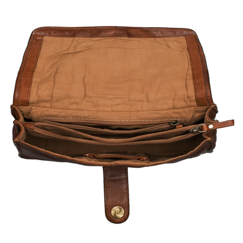 "Ella" Handtasche Leder Damen geflochten